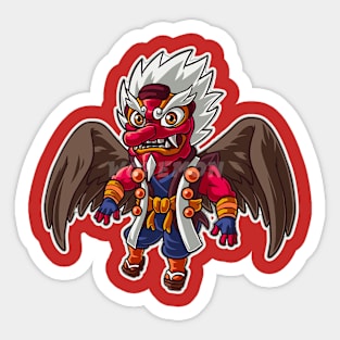 Karasutengu icon art Sticker